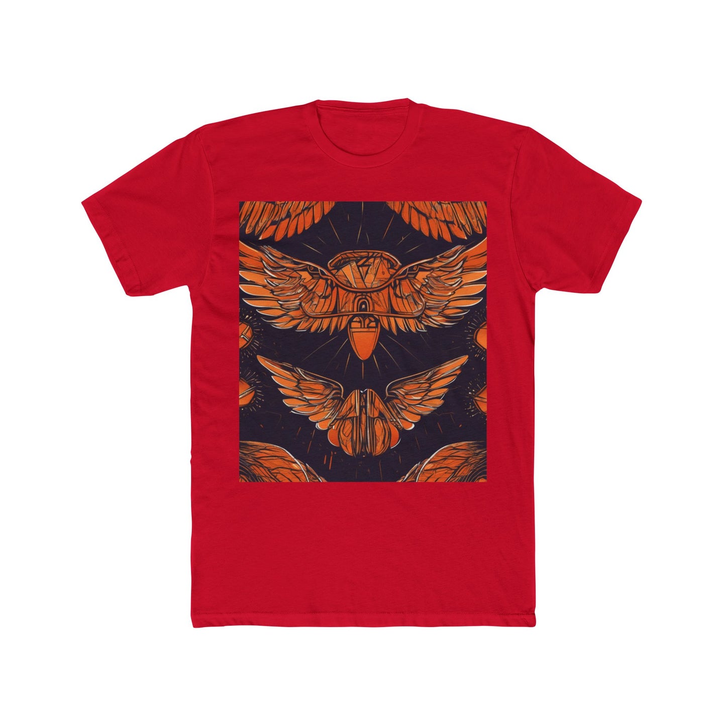 boostlete-field-day-icon-wings-soft-geometric-0298 — Unisex Cotton Crew Tee (NL 3600)