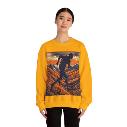boostlete-iron-intent-scene-trail-3d-retro-0764 — Unisex Heavy Blend Crewneck (G18000)