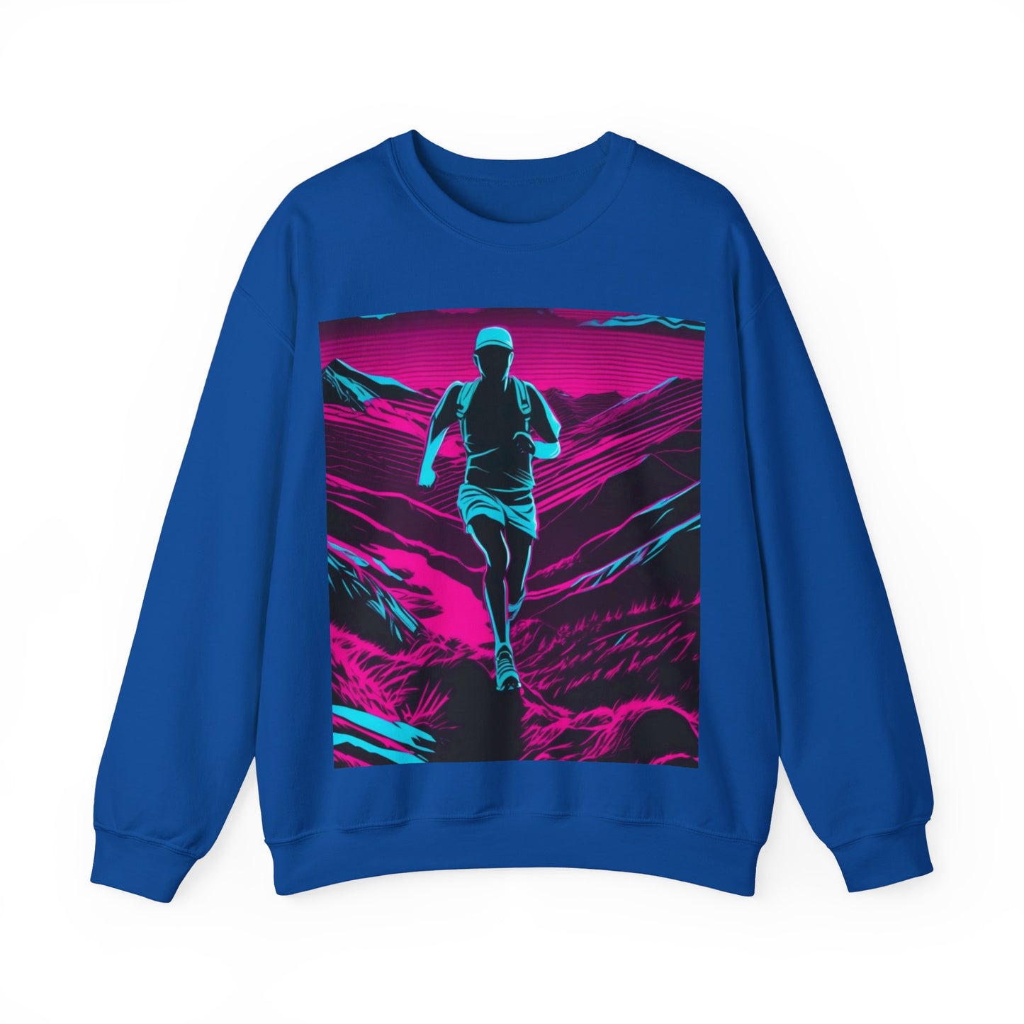 boostlete-am-crew-scene-trail-high-modern-0980 — Unisex Heavy Blend Crewneck (G18000)