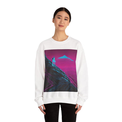 boostlete-boost-mode-scene-trail-neon-blueprint-0832 — Unisex Heavy Blend Crewneck (G18000)