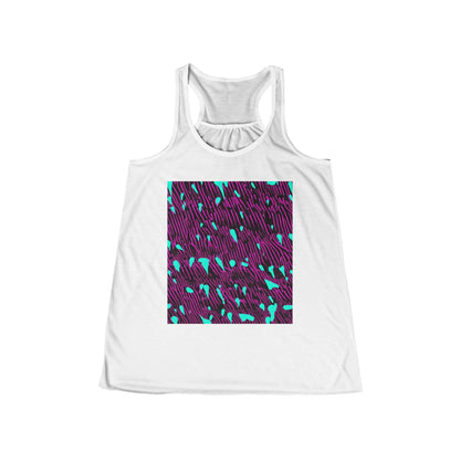 boostlete-am-crew-pattern-dotted-vector-0027 — Women's Flowy Racerback Tank (B+C 8800)