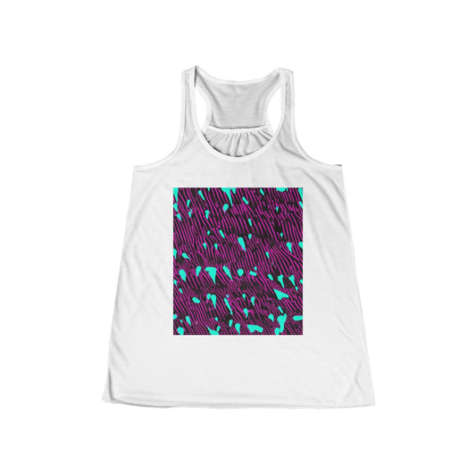 boostlete-am-crew-pattern-dotted-vector-0027 — Women's Flowy Racerback Tank (B+C 8800)