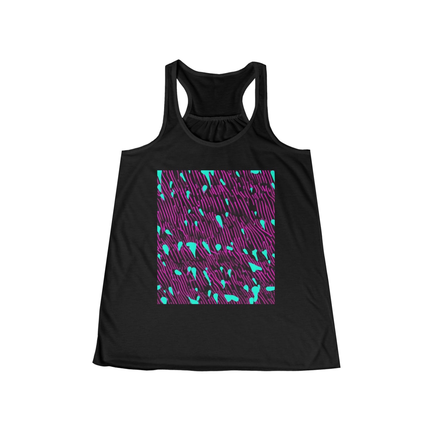 boostlete-am-crew-pattern-dotted-vector-0027 — Women's Flowy Racerback Tank (B+C 8800)