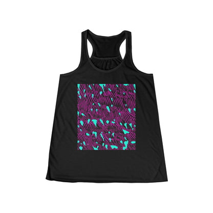 boostlete-am-crew-pattern-dotted-vector-0027 — Women's Flowy Racerback Tank (B+C 8800)