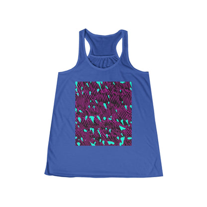 boostlete-am-crew-pattern-dotted-vector-0027 — Women's Flowy Racerback Tank (B+C 8800)