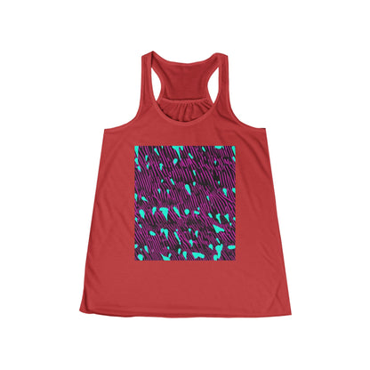 boostlete-am-crew-pattern-dotted-vector-0027 — Women's Flowy Racerback Tank (B+C 8800)
