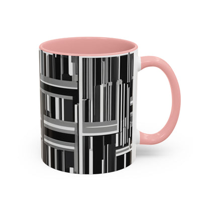 boostlete-recovery-progress-pattern-barcode-isometric-1023 — Accent Mug 11/15oz