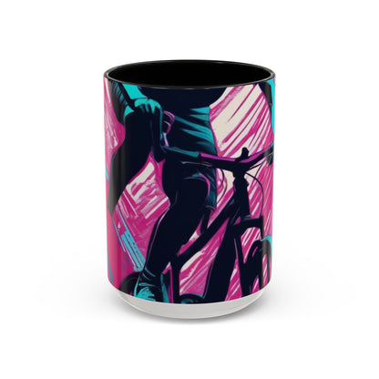 boostlete-field-day-scene-cyclist-glitch-engraved-0256 — Accent Mug 11oz/15oz