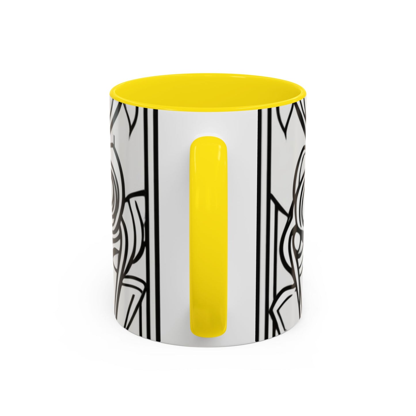 boostlete-boost-mode-icon-crown-offset-line-art-0190 — Accent Mug 11oz/15oz