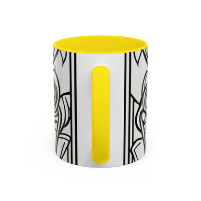 boostlete-boost-mode-icon-crown-offset-line-art-0190 — Accent Mug 11oz/15oz