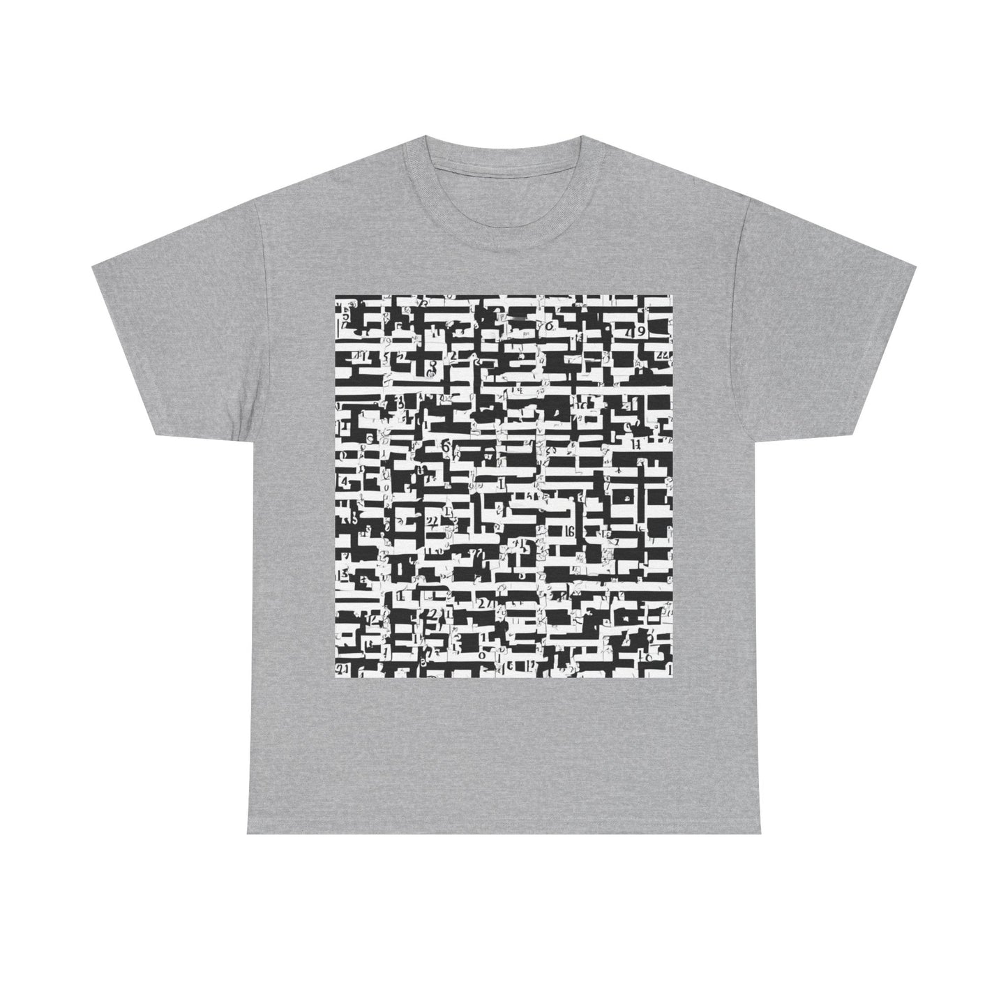 boostlete-iron-intent-pattern-plate-number-badge-0171 — Unisex Heavy Cotton Tee (Gildan 5000)