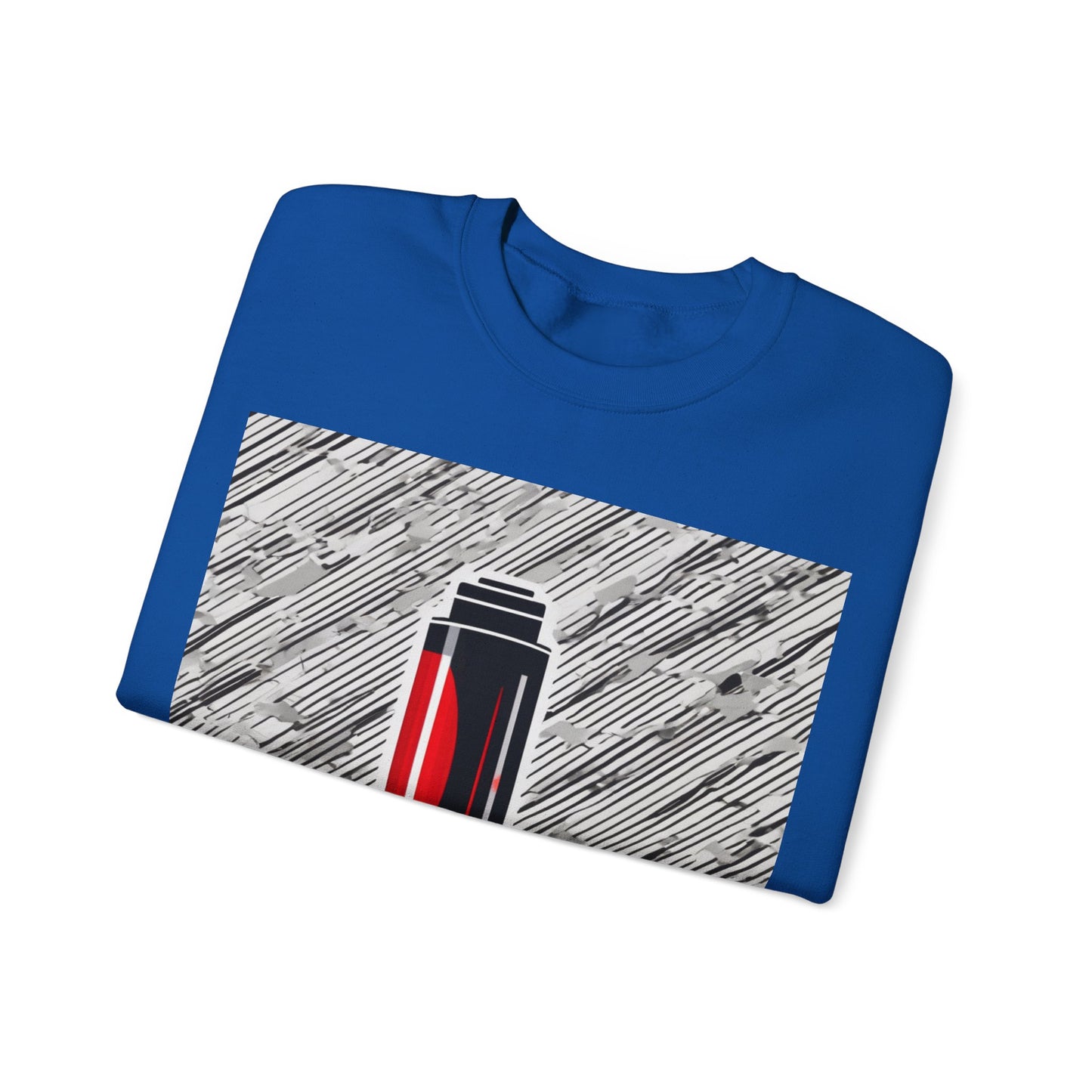 boostlete-rise-grind-icon-battery-motion-badge-0266 — Unisex Heavy Blend Crewneck Sweatshirt (Gildan)