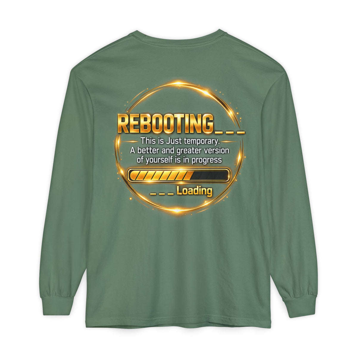 Rebooting Loading Graphic Long Sleeve T-Shirt