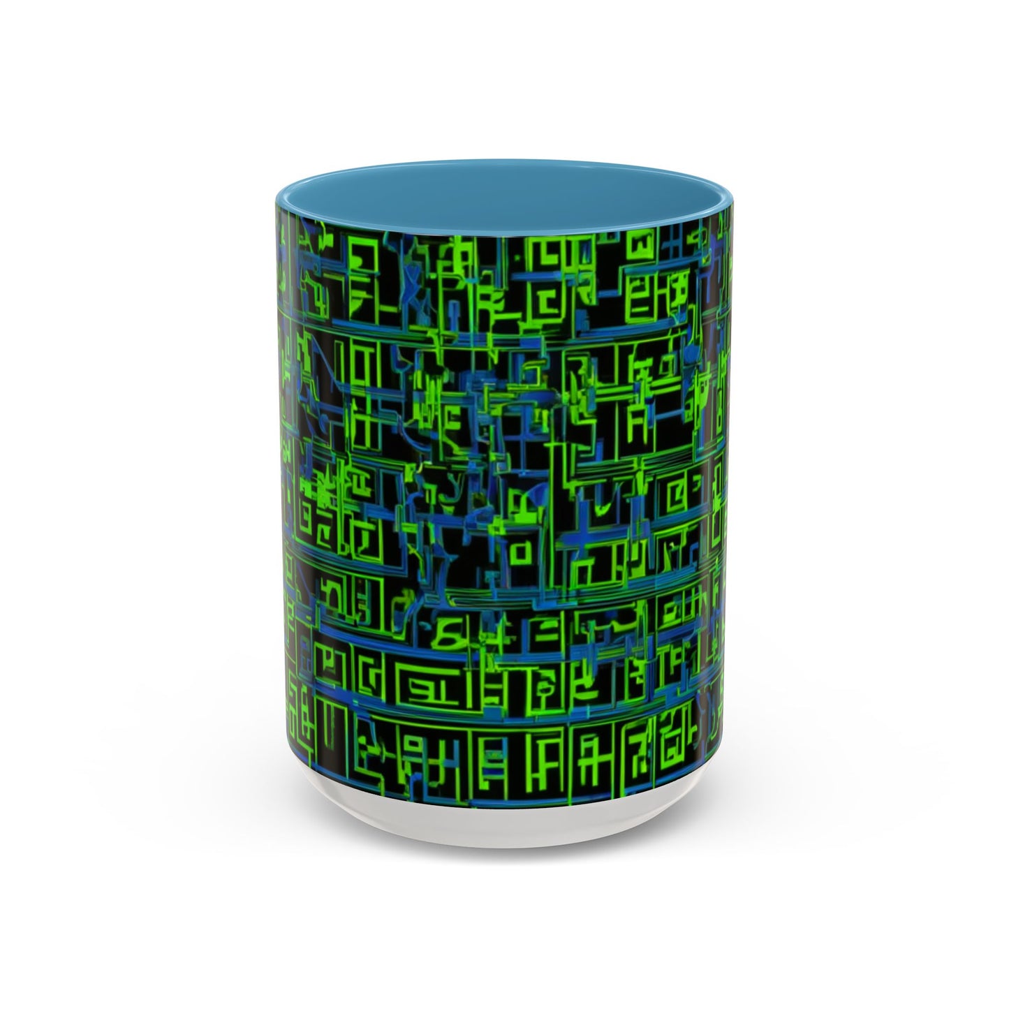 boostlete-mile-by-mile-pattern-plate-number-blueprint-0147 — Accent Mug 11oz/15oz