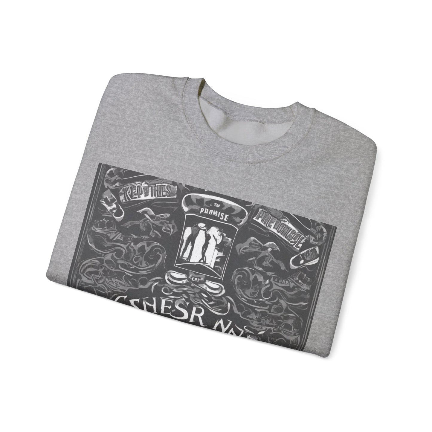 boostlete-boost-mode-type-keep-the-promise-big-monoline-0049 — Unisex Heavy Blend Crewneck Sweatshirt (Gildan)