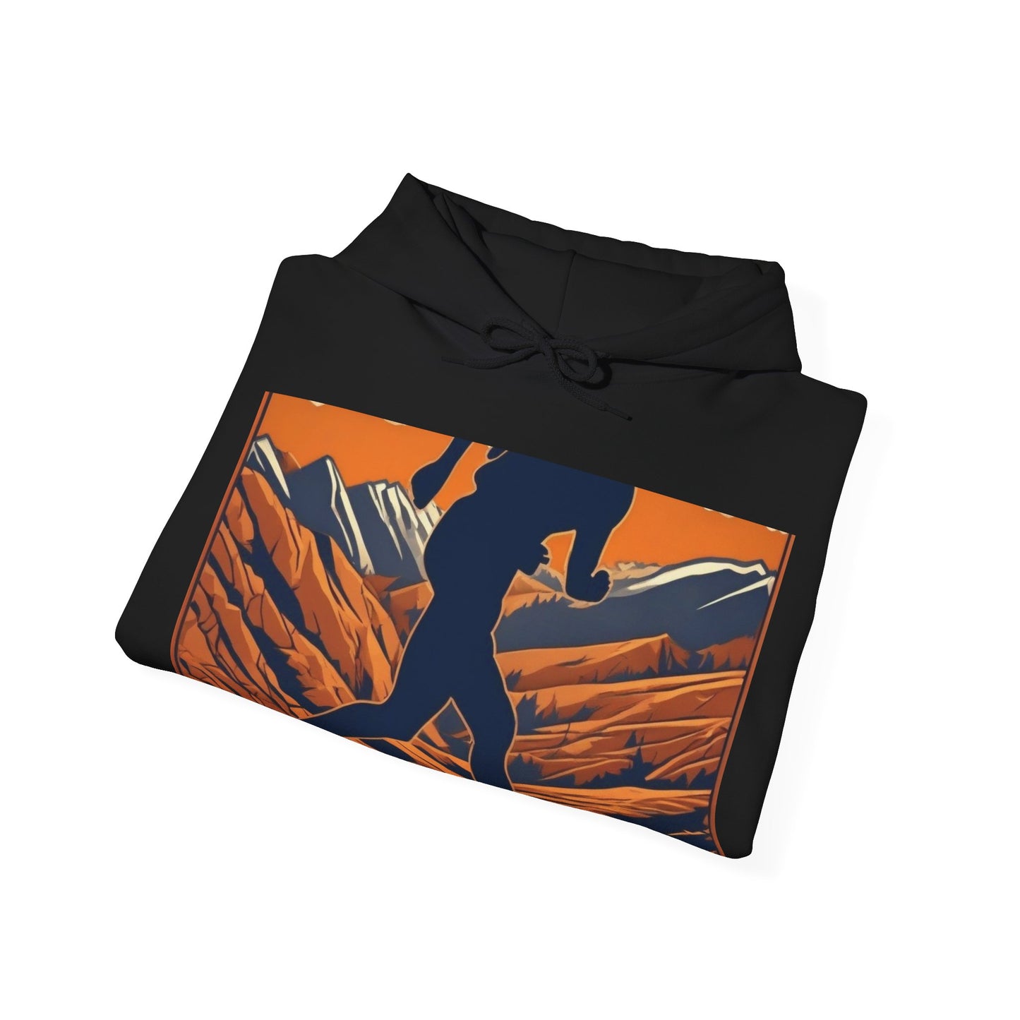 boostlete-iron-intent-scene-trail-3d-retro-0764 — Unisex Heavy Blend Hoodie (G18500)