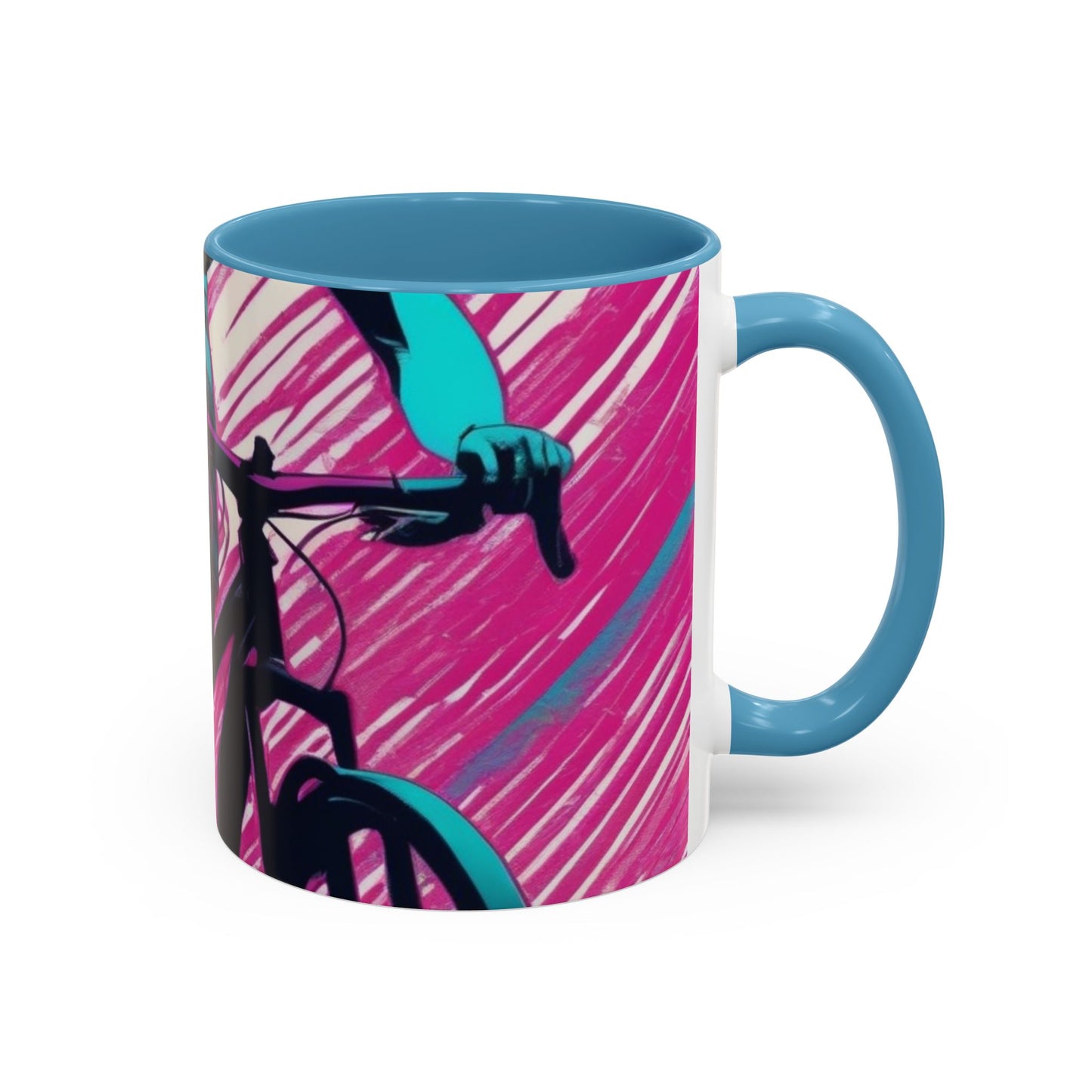 boostlete-field-day-scene-cyclist-glitch-engraved-0256 — Accent Mug 11oz/15oz