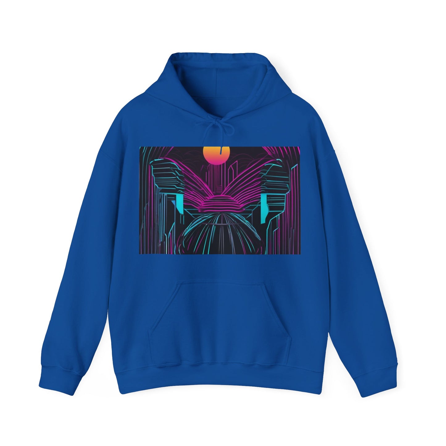boostlete-rise-grind-icon-sunrise-motion-paper-0962 — Unisex Heavy Blend Hoodie (G18500)
