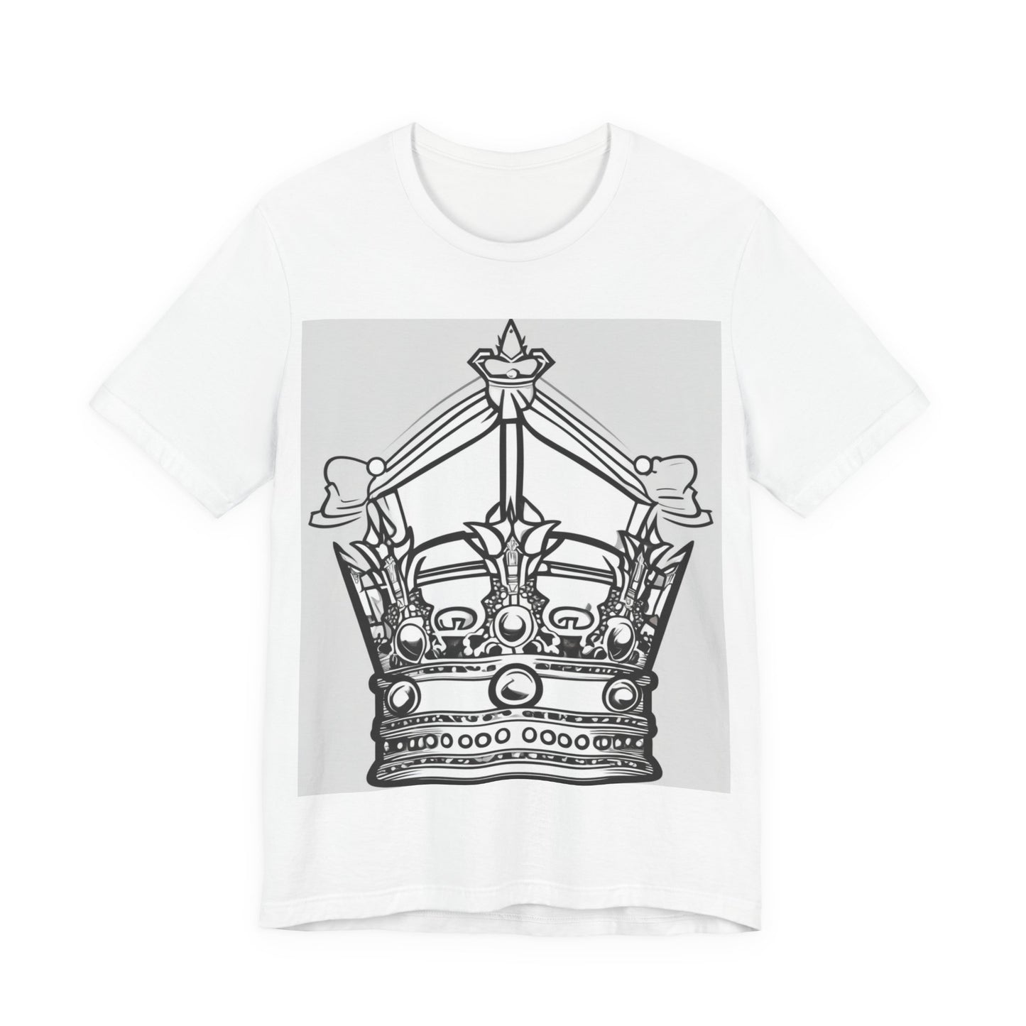 boostlete-quiet-power-icon-crown-outline-badge-0130 — Unisex Jersey Short Sleeve (B+C 3001)