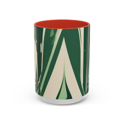 boostlete-quiet-power-icon-water-glitch-retro-0186 — Accent Mug 11/15oz