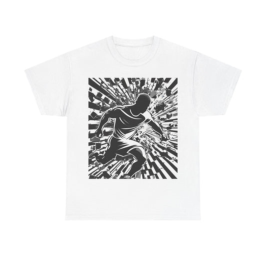 boostlete-field-day-scene-sprinter-halftone-athletic-0248 — Unisex Heavy Cotton Tee (Gildan 5000)