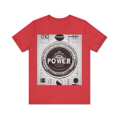 boostlete-boost-mode-type-power-in-quiet-badge-blueprint-0245 — Unisex Jersey Short Sleeve (B+C 3001)