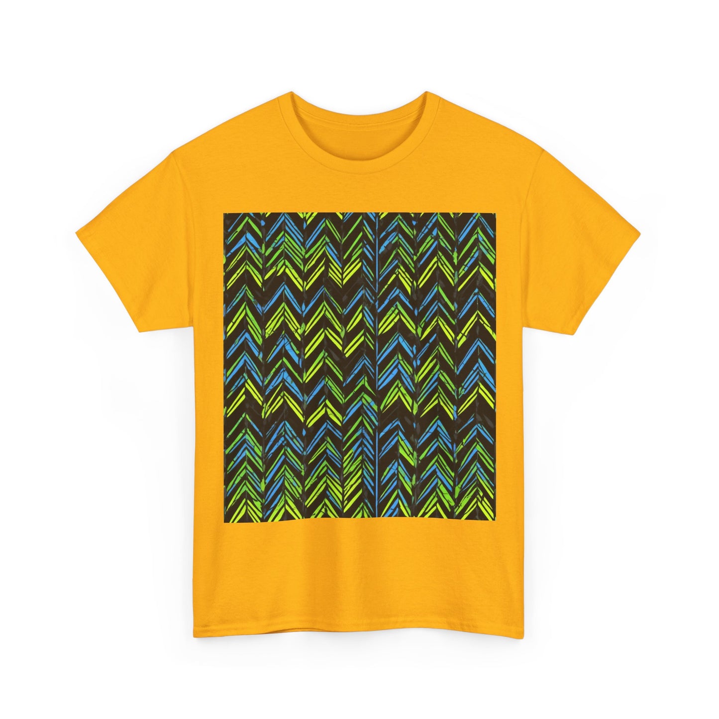 boostlete-mile-by-mile-pattern-chevron-monoline-0051 — Unisex Heavy Cotton Tee (Gildan 5000)