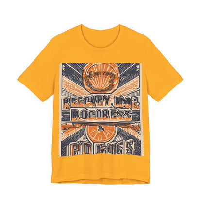 boostlete-boost-mode-type-recovery-progress-outline-over-solid-badge-0161 — Unisex Jersey Short Sleeve (B+C 3001)