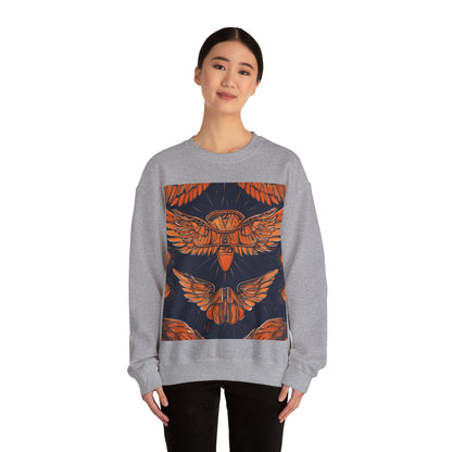 boostlete-field-day-icon-wings-soft-geometric-0298 — Unisex Heavy Blend Crewneck Sweatshirt (Gildan)