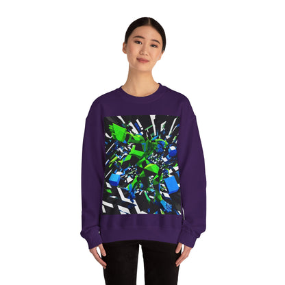 boostlete-pr-season-scene-sprinter-3d-geometric-0896 — Unisex Heavy Blend Crewneck (G18000)