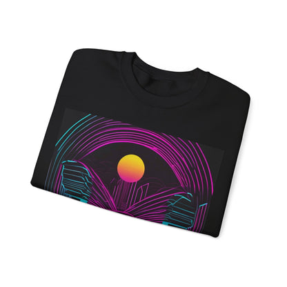 boostlete-rise-grind-icon-sunrise-motion-paper-0962 — Unisex Heavy Blend Crewneck (G18000)