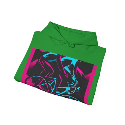 boostlete-rise-grind-scene-cyclist-outline-vector-0868 — Unisex Heavy Blend Hoodie (G18500)