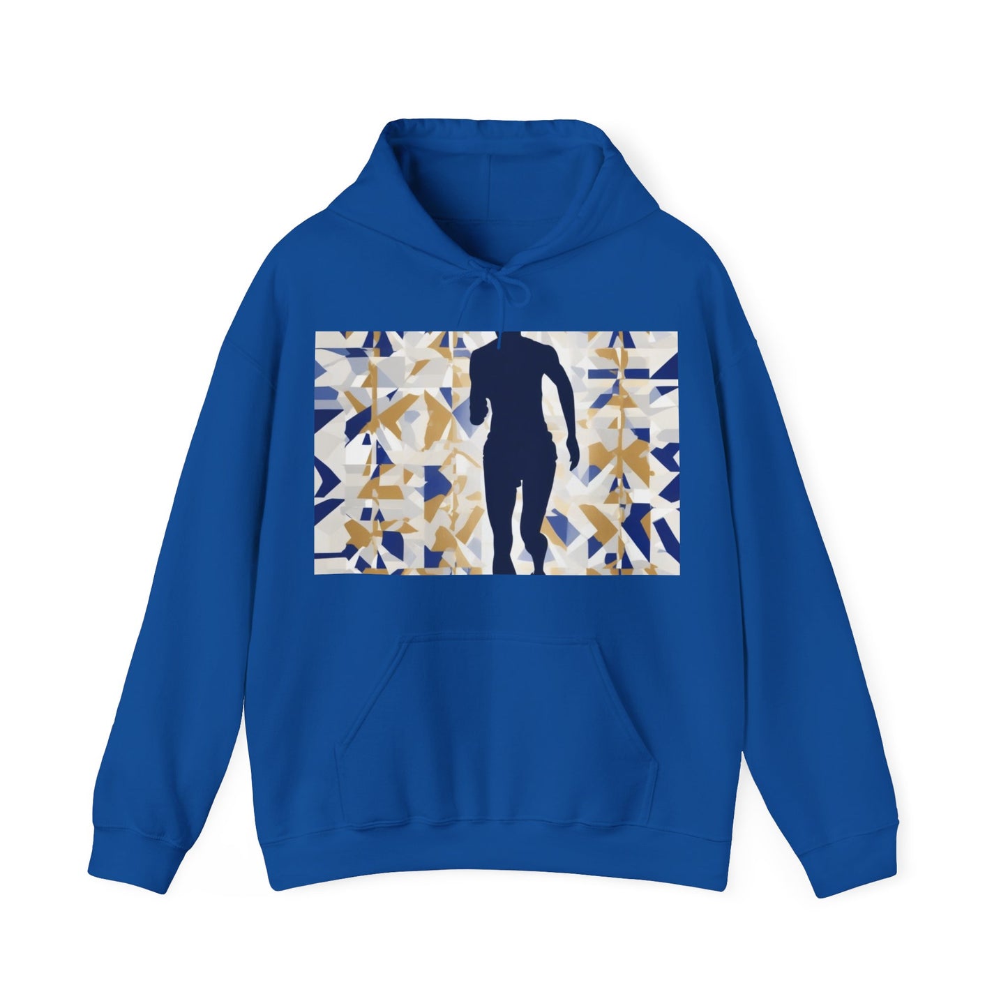 boostlete-recovery-progress-scene-marathoner-matte-geometric-0448 — Unisex Heavy Blend Hooded Sweatshirt (Gildan)