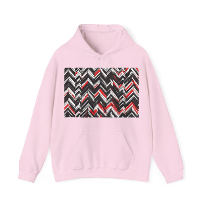 boostlete-am-crew-pattern-chevron-geometric-0659 — Unisex Heavy Blend Hoodie (G18500)