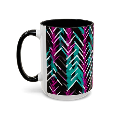 boostlete-recovery-progress-pattern-chevron-retro-0243 — Accent Mug 11/15oz