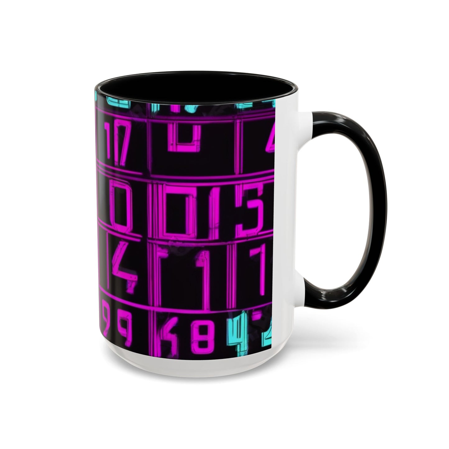 boostlete-iron-intent-pattern-plate-number-retro-0227 — Accent Mug 11oz/15oz