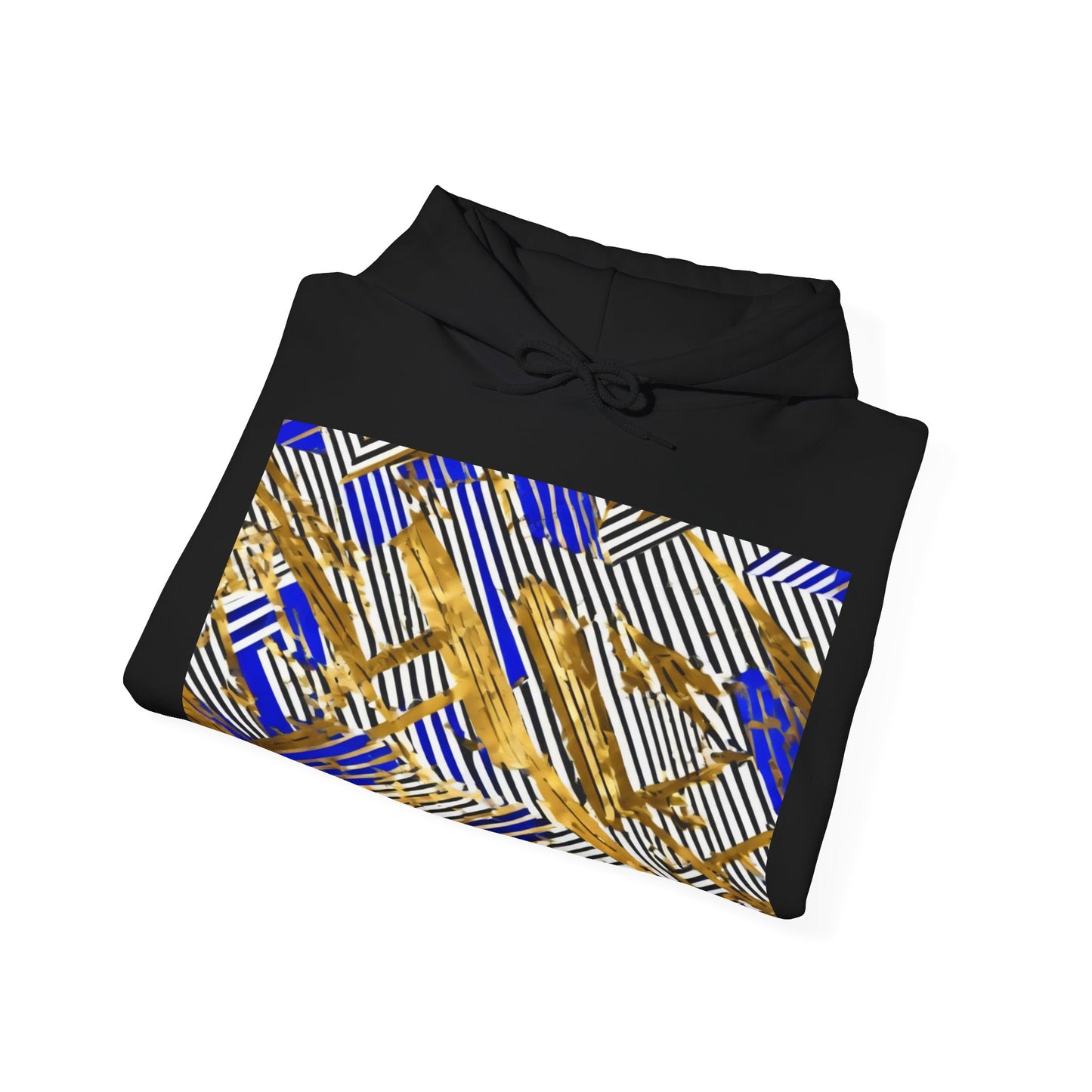 boostlete-boost-mode-pattern-diagonal-monoline-0015 — Unisex Heavy Blend Hooded Sweatshirt (Gildan)