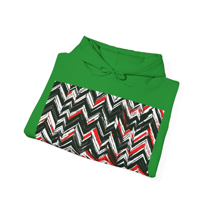 boostlete-am-crew-pattern-chevron-geometric-0659 — Unisex Heavy Blend Hoodie (G18500)