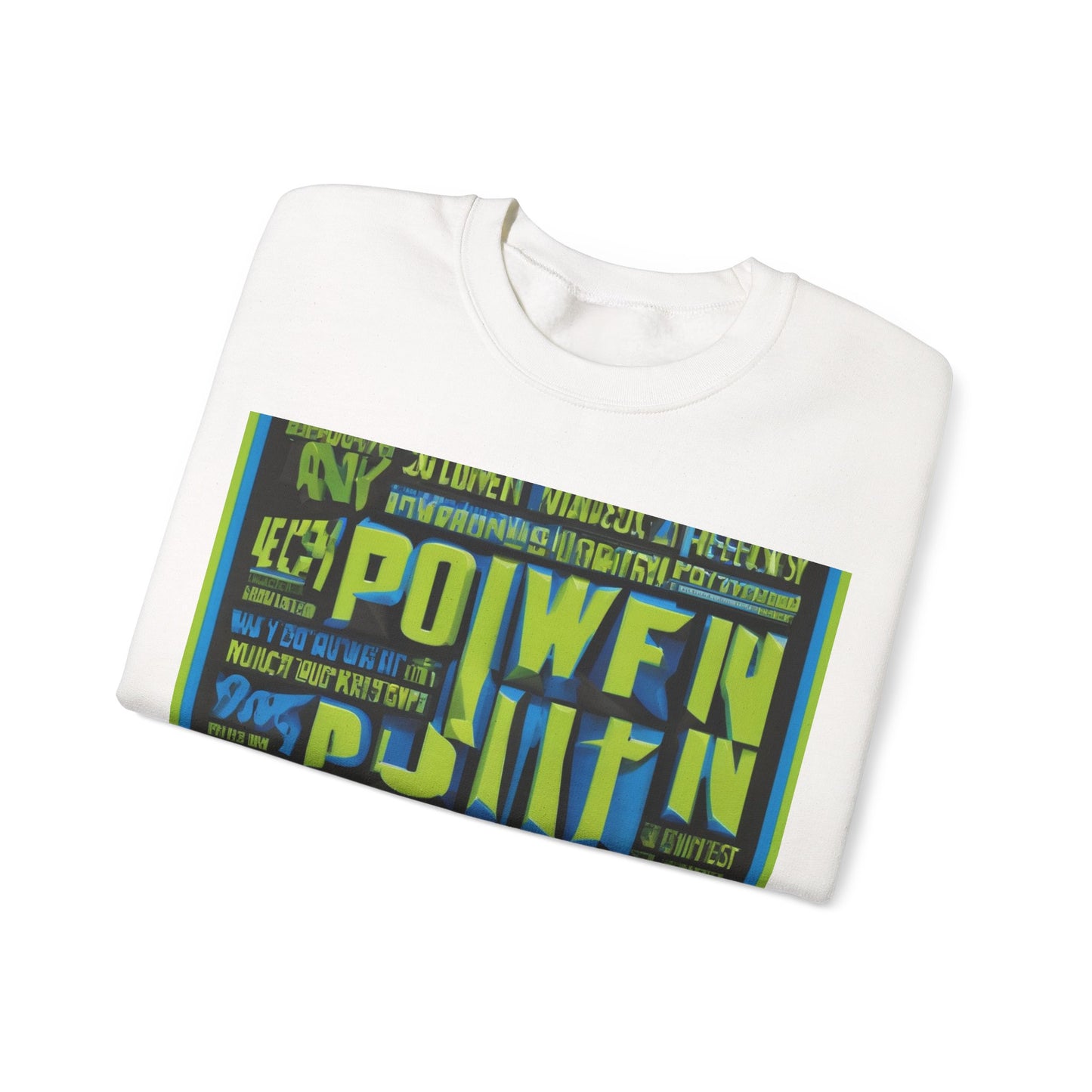 boostlete-am-crew-type-power-in-quiet-arc-paper-1481 — Unisex Heavy Blend Crewneck (G18000)