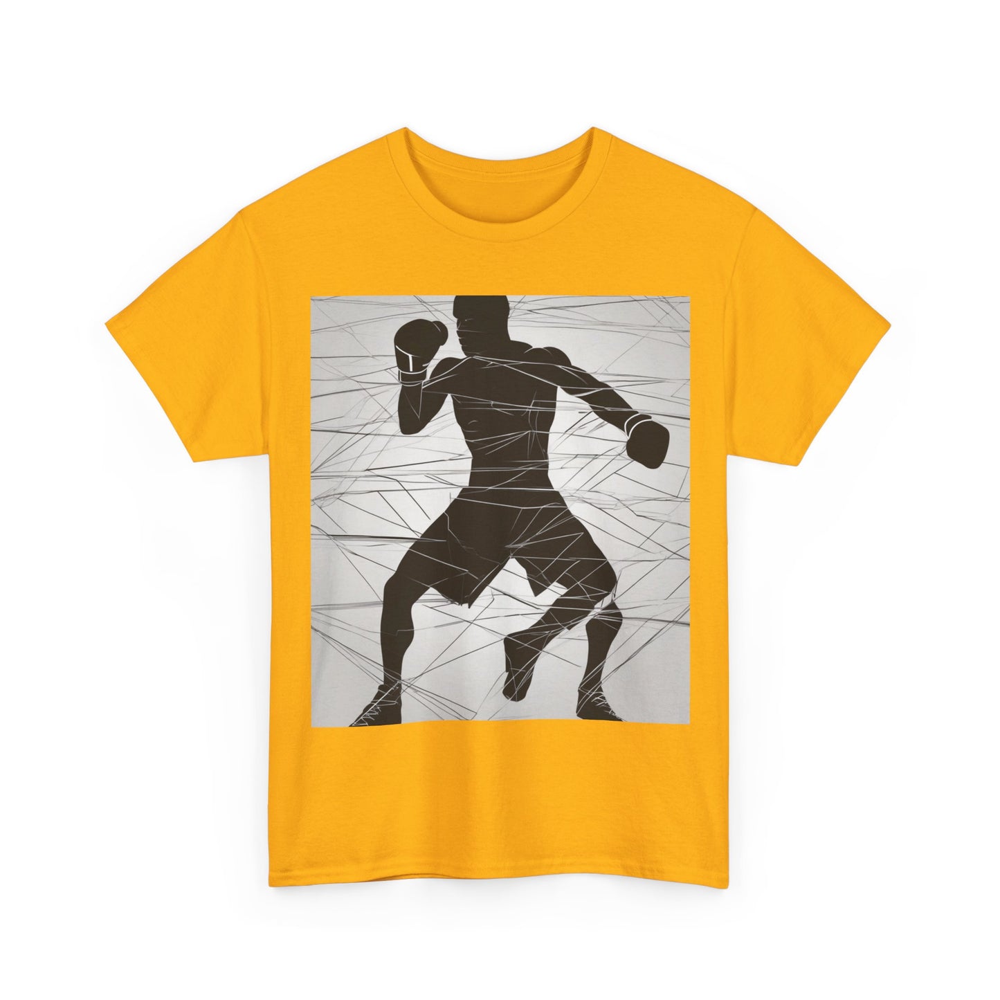 boostlete-mile-by-mile-scene-boxer-motion-geometric-0028 — Unisex Heavy Cotton Tee (Gildan 5000)