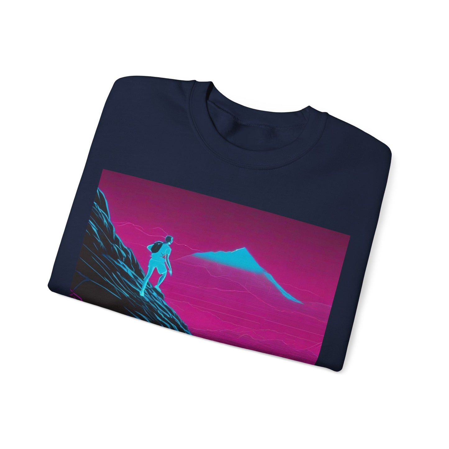 boostlete-boost-mode-scene-trail-neon-blueprint-0832 — Unisex Heavy Blend Crewneck (G18000)