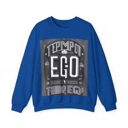 boostlete-mile-by-mile-type-tempo-over-ego-banner-modern-0093 — Unisex Heavy Blend Crewneck Sweatshirt (Gildan)