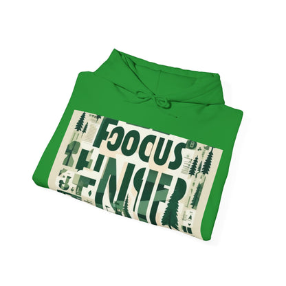 boostlete-boost-mode-type-focus-finish-banner-modern-0113 — Unisex Heavy Blend Hooded Sweatshirt (Gildan)