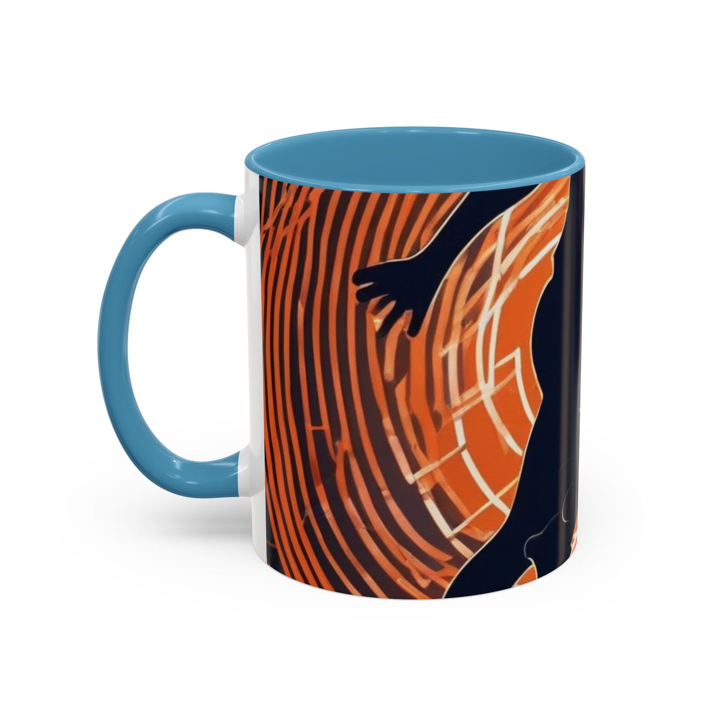 boostlete-iron-intent-scene-hurdler-neon-modern-0264 — Accent Mug 11oz/15oz