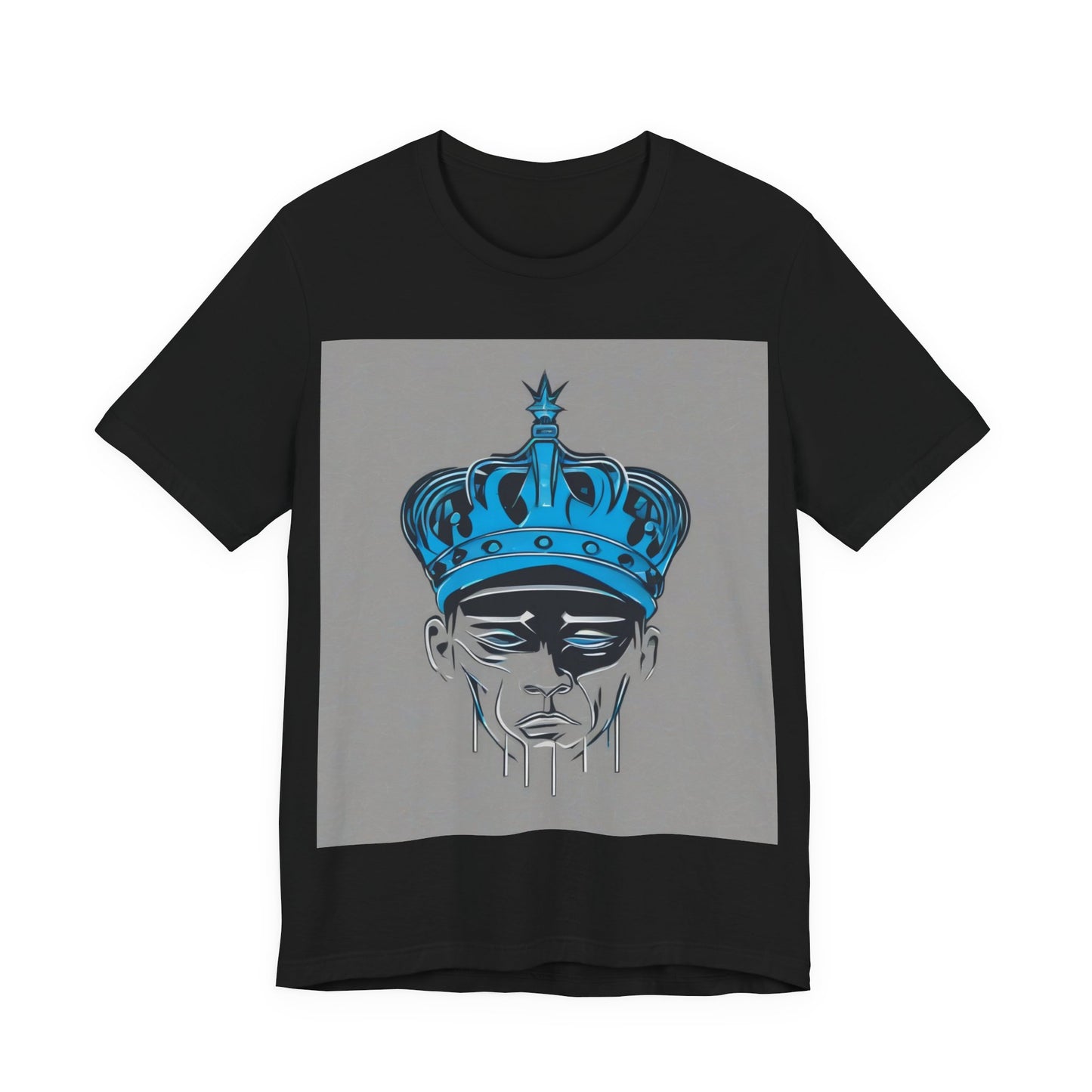boostlete-am-crew-icon-crown-grainy-monoline-0022 — Unisex Jersey Short Sleeve (B+C 3001)