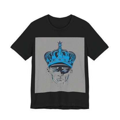 boostlete-am-crew-icon-crown-grainy-monoline-0022 — Unisex Jersey Short Sleeve (B+C 3001)