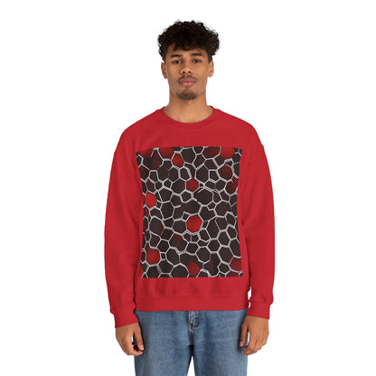 boostlete-quiet-power-pattern-hex-vector-0039 — Unisex Heavy Blend Crewneck (G18000)