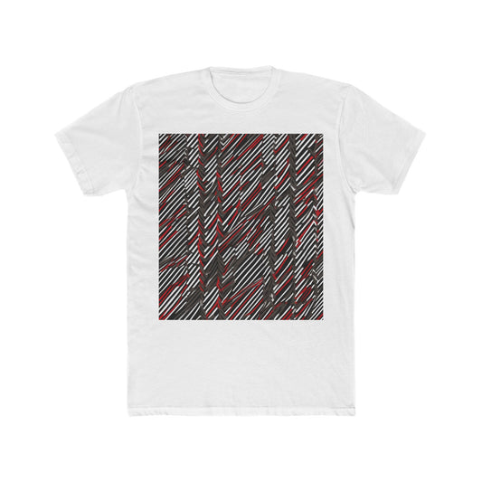 boostlete-field-day-pattern-diagonal-paper-0287 — Unisex Cotton Crew Tee (NL 3600)