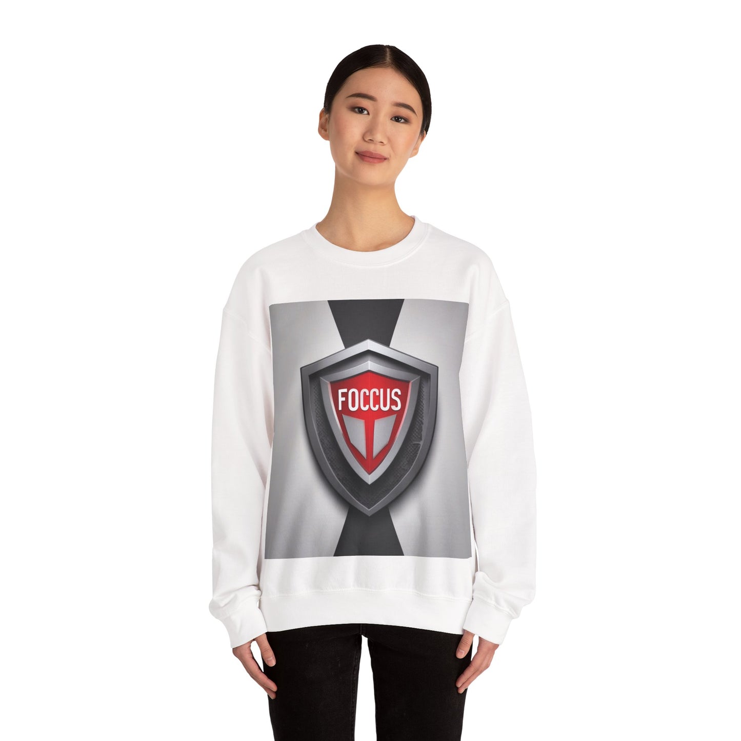 boostlete-mile-by-mile-icon-shield-soft-paper-0114 — Unisex Heavy Blend Crewneck Sweatshirt (Gildan)