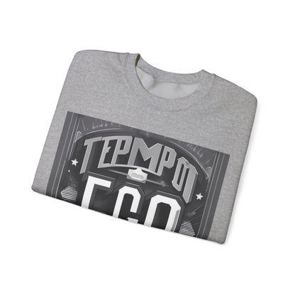 boostlete-mile-by-mile-type-tempo-over-ego-banner-modern-0093 — Unisex Heavy Blend Crewneck Sweatshirt (Gildan)